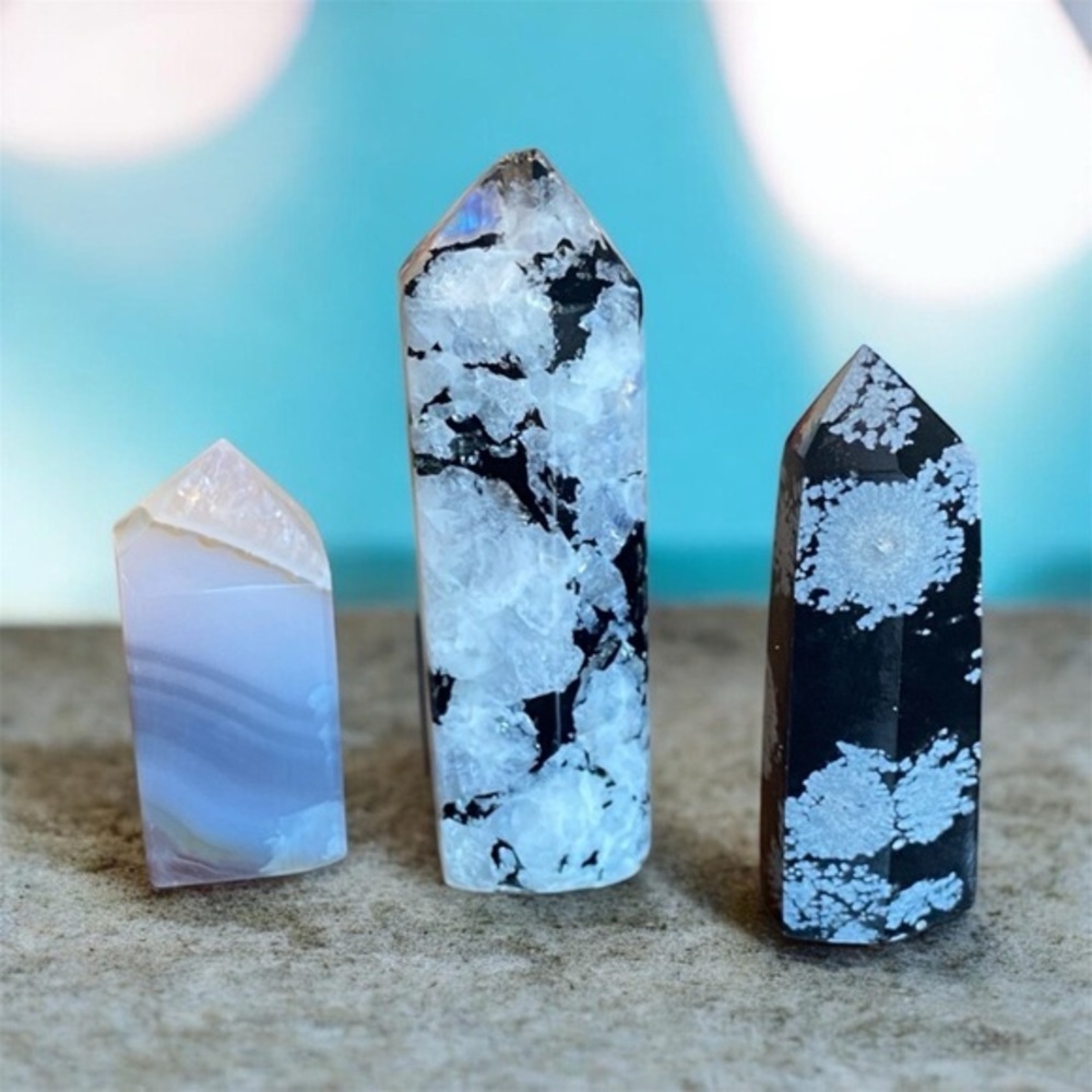 Black and White Crystal Towers Sell Separately or Bundle